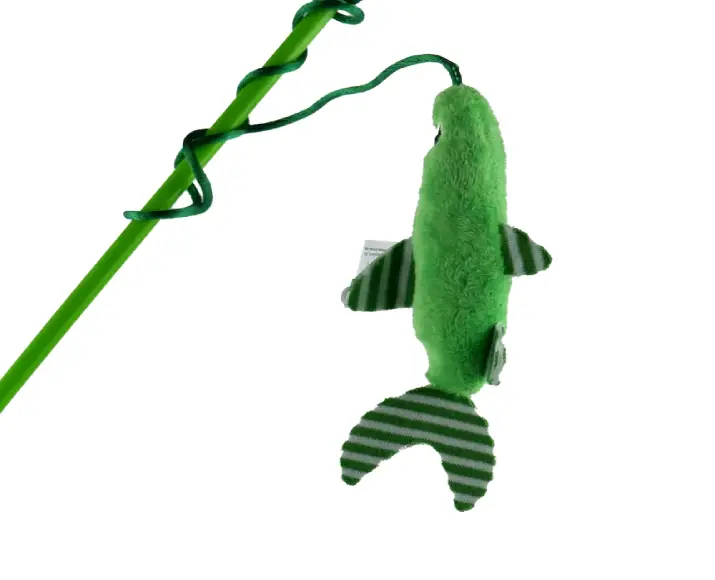 Trixie Cat Teaser With Plush Fish & Catnip Toy for Cats at ithinkpets.com (4)