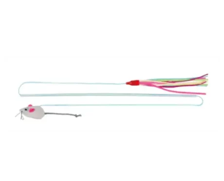 Trixie Playing Rod 2 Sided in Plastic with Plush Catnip Toy, 40 Cm at ithinkpets.com (1) (1)