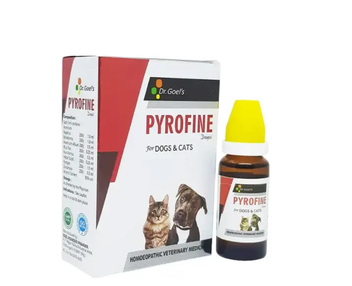 Dr Goel’s PYROFINE Homeopathic Medicines for Dogs & Cats, 20 ML at ithinkpets.com (1) (1)