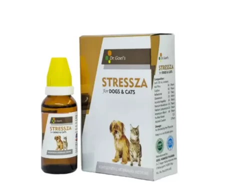 Dr Goel’s STRESSZA Homeopathic Medicine for Dogs & Cats, 30 ML at ithinkpets.com (1)