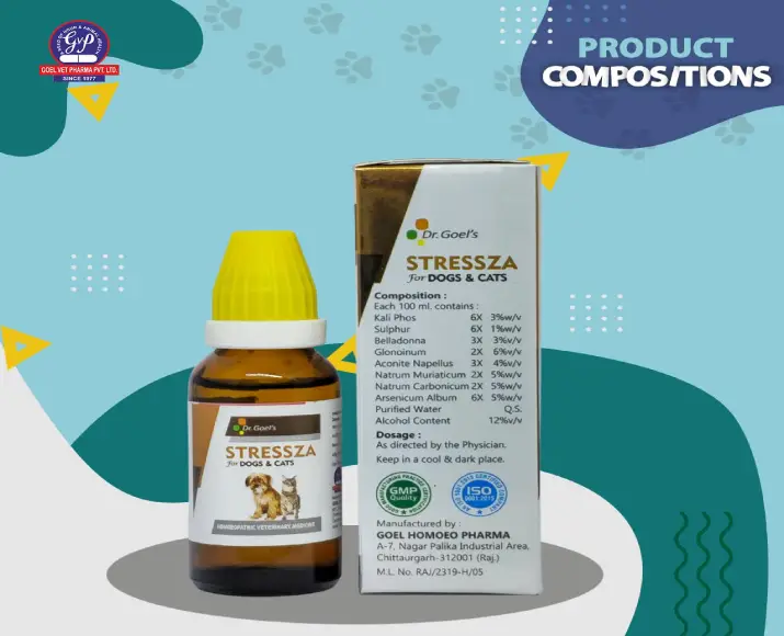 Dr Goel’s STRESSZA Homeopathic Medicine for Dogs & Cats, 30 ML at ithinkpets.com (3)