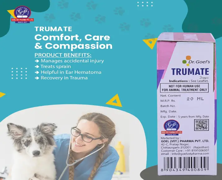 Dr. Goel’s TRUMATE Homeopathic Drops For Dogs & Cats, 20 ML at ithinkpets.com (2)