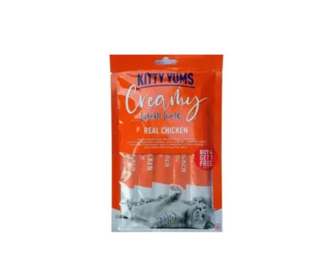 Kitty Yums Creamy Lickable Real Chicken Cat Treats at ithinkpets.com (1) (1)