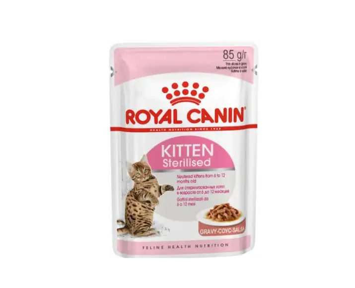 Royal Canin Kitten Sterilised Wet Food, 12 X 85 Gms at ithinkpets.com (1)