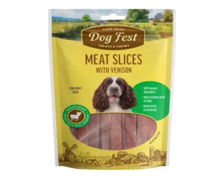 Dogfest Meat Slices With Venison Dog Treat, 90 Gms at ithinkpets.com (2)