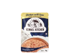 Kennel Kitchen Chicken And Tuna Shreds in Gravy, For Cats at ithinkpets.com (1) (1)