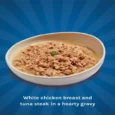 Kennel Kitchen Chicken And Tuna Shreds in Gravy, For Cats