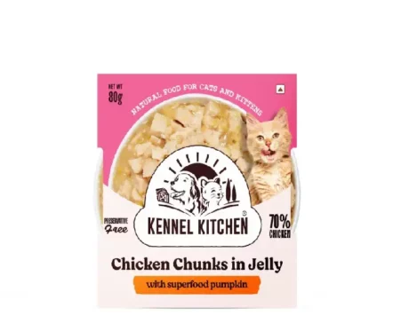 Kennel Kitchen Chicken Chunks in Jelly with superfood pumpkin, For Cats at ithinkpets.com (1) (1)