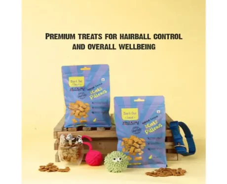 Vivaldis Bark Out Loud Cat Pillows Hairball Control Treats, 100g at ithinkpets.com (2) (1)
