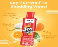 Vivaldis Bark Out Loud Shed Control Dog Shampoo, 200 ML at ithinkpets.com (2)