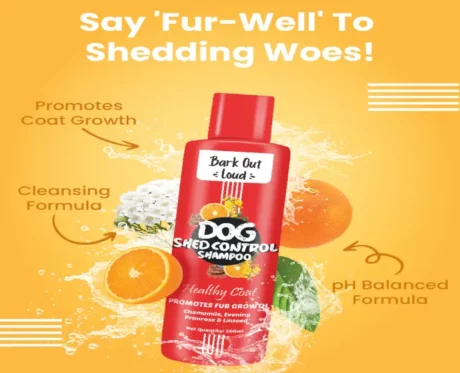 Vivaldis Bark Out Loud Shed Control Dog Shampoo, 200 ML at ithinkpets.com (2)