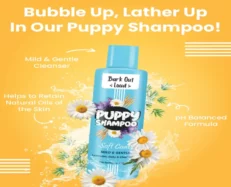 Vivaldis Bark Out Loud Soft Coat Puppy Shampoo, 200 ML at ithinkpets.com (2)