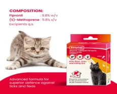 Beaphar Combotec Flea & Tick Spot On for Cat, 0.5 ML at ithinkpets.com (2)