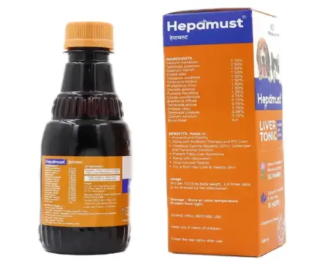 Mankind Hepamust Liver Tonic Appetite Booster for Dogs and Cats, 200ml Ithinkpets (1)