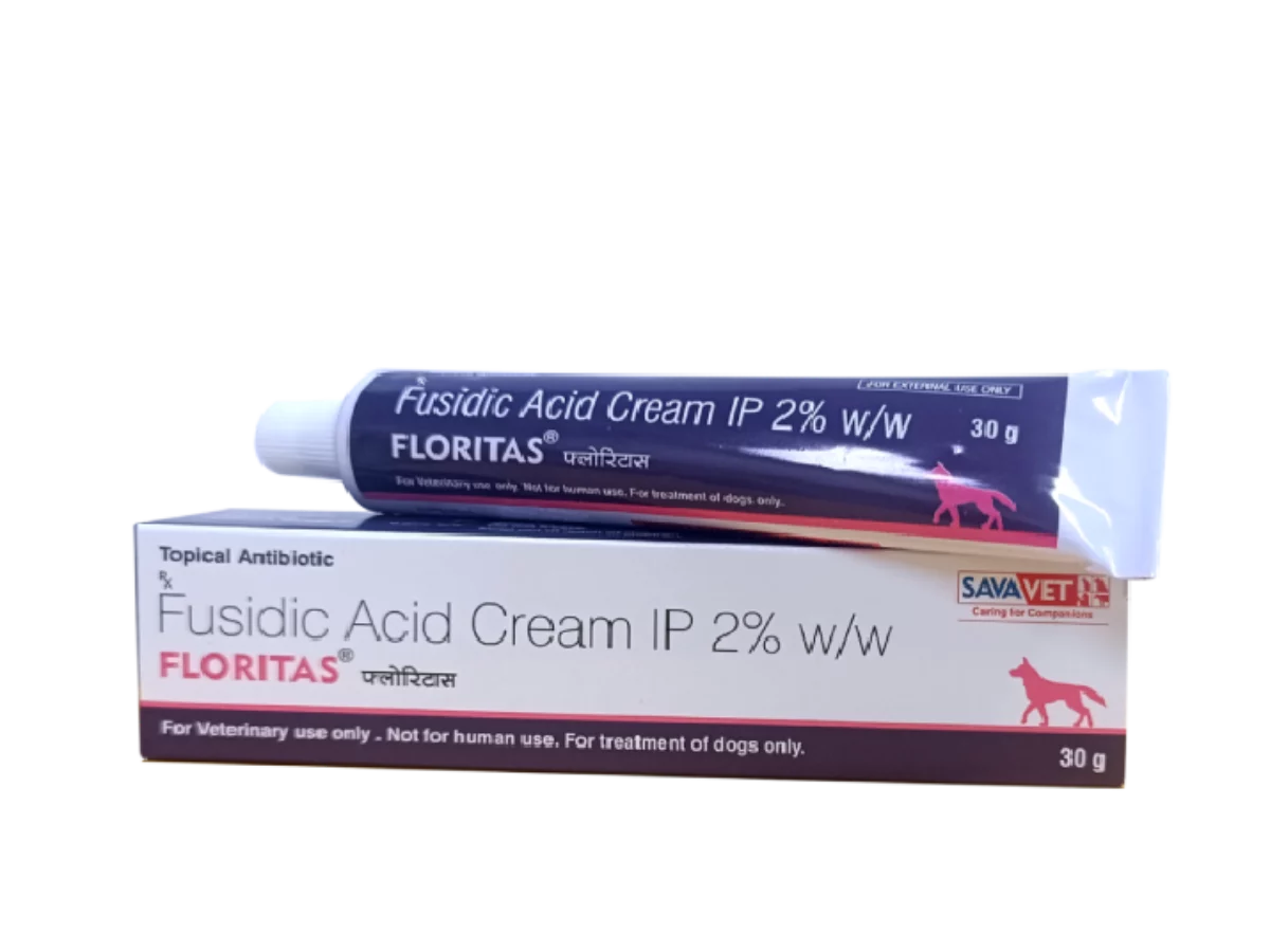 Buy Savavet Floritas Fucidic Acid Cream For Dogs