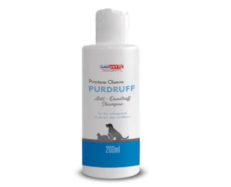 Savavet Purdruff Anti-dandruff Shampoo for Dogs & Cats, 200 ML at ithinkpets.com (1) (1)
