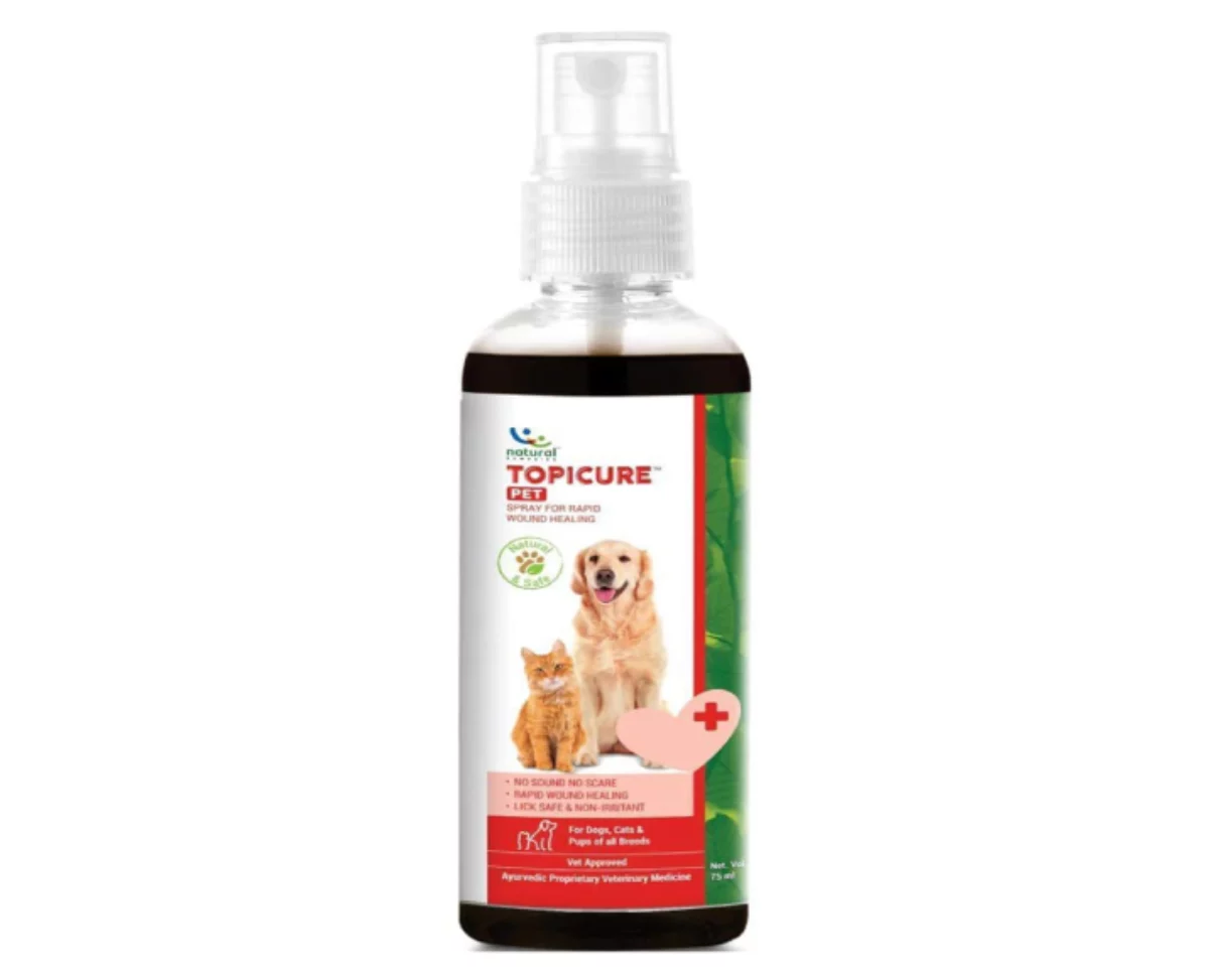 Buy Natural Remedies Topicure Pet Wound Healing Spray For Dogs And Cats Ithinkpets