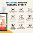 Natural Remedies Topicure Pet Wound Healing Spray for Dogs and Cats, 75 ML