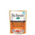 Schesir 34% Tuna & Chicken with Shrimps Wet Cat Food Pouch, 50 Gms