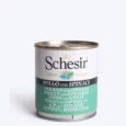 Schesir 45% Chicken with Spinach Canned Wet Dog Food, 285 Gms