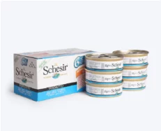 Schesir 52% Tuna in Jelly Wet Cat Food, 50 Gms at ithinkpets.com (1) (1)