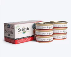 Schesir 52% Tuna with Shrimps Wet Cat Food, 50 Gms at ithinkpets.com (1) (1) (2)