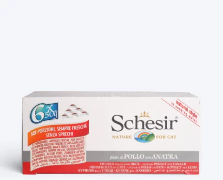 Schesir 71% Chicken Fillets With Duck Wet Cat Food, 50 Gms at ithinkpets.com (2)
