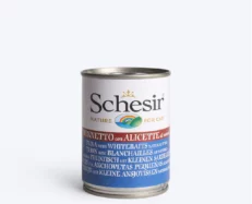 Schesir Tuna with Natural Anchovies Wet Cat Food, 140 Gms at ithinkpets.com (1)