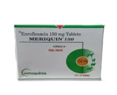 Vetoquinol Meriquin 150 Mg Enrofloxacin Tablets for Dogs and Cats, 10 Tablets at ithinkpets.com (1) (1)