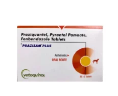 Vetoquinol Prazisam Plus Dewormer for Dogs, 2 Tablets at ithinkpets.com (1) (1)