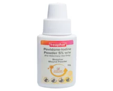 Beaphar Povidone Iodine Wound Healing Powder for Dogs & Cats, 10 Gms at ithinkpets.com (1)