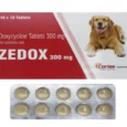 Corise Zedox Tablets (Doxycycline) for Dogs and Cats, 10 Tablets