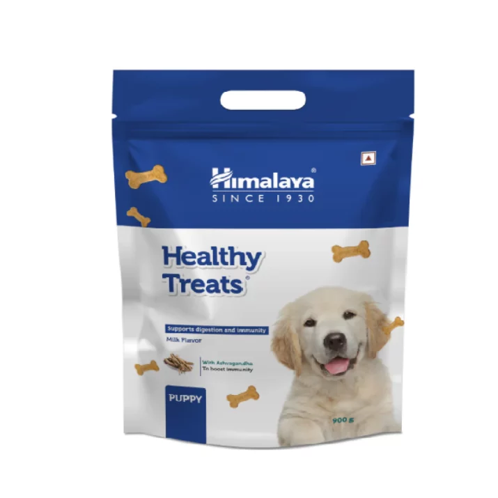 Himalaya Milk Flavour Healthy Puppy Dog Biscuit Treats, 400 Gms