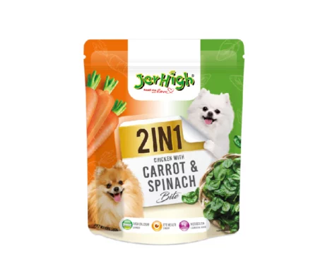 Jerhigh 2in1 Carrot & Spinach Bite Dog Treats, 380 Gms at ithinkpets.com (1) (1)