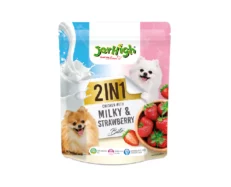 Jerhigh 2in1 Milky & Strawberry Bite Dog Treats, 380 Gms at ithinkpets.com (1) (1)