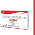 Intas Melonex (Meloxicam) 2.5mg Tablet for Dogs & Cats