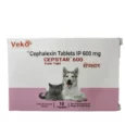 Veko Cepstar 600mg Tablet (Cephalexin)Dogs & Cats, 10 Tablets