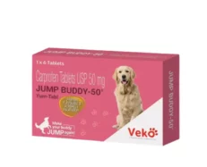 Veko Jump Buddy 50mg Tablet (Carprofen) for Dogs, 6 Tablets at ithinkpets.com (1) (1)