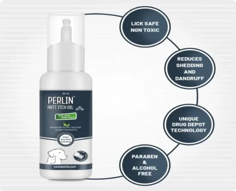 Aranex Perlin Anti- Itch Oil, 60 ML at ithinkpets.com (2)