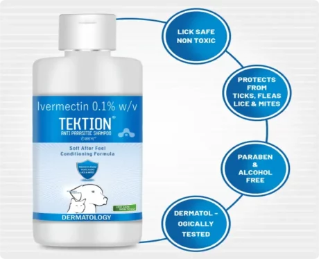 Aranex Tektion Anti Parasitic Shampoo, 1 Liter at ithinkpets.com (2)