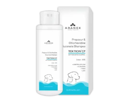 Aranex Tektion CP Anti Parasitic & Anti Bacterial Shampoo, 100 ML at ithinkpets.com (1) (1)