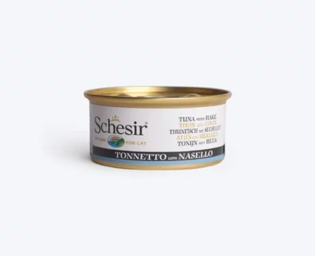 Schesir Tuna Whole Meat With Hake In Jelly Cat Wet Food, 85 Gms at ithinkpets.com (2)