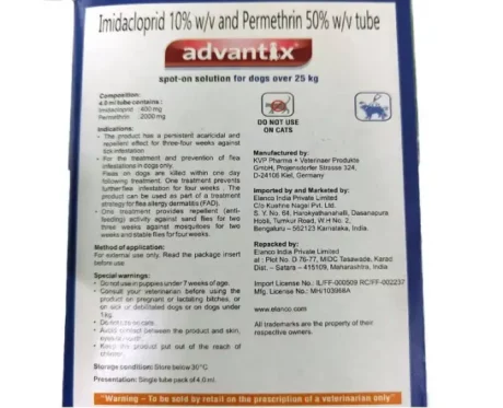 Bayer Elanco Advantix Spot On for dogs 25 Kg - 40 Kg, 4 ML - 3 Pipettes at ithinkpets.com (2)