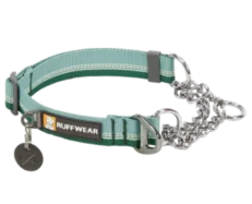 Ruffwear Chain Reaction Martingale River Rock Green,Dog Collar at ithinkpets.com