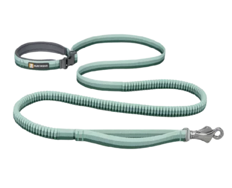 Ruffwear Roamer Bungee Leash River Rock Green at ithinkpets