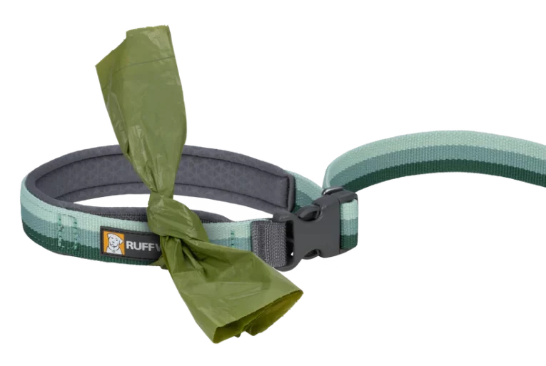 Ruffwear Roamer Bungee Leash River Rock Green at ithinkpets (4)
