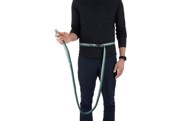 Ruffwear Roamer Bungee Leash River Rock Green at ithinkpets (5)