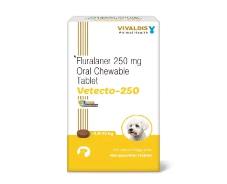 Vivaldis Vetecto 250 for 4.5-10 KG Dogs, 1 Chewable Tab at ithinkpets.com (1) (1)