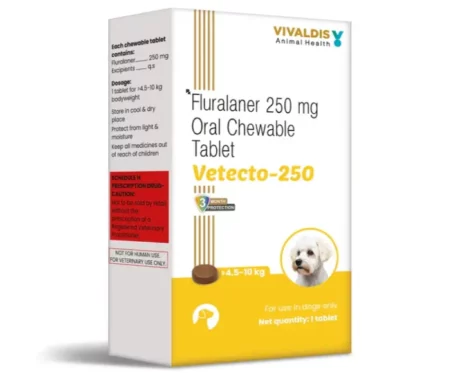 Vivaldis Vetecto 250 for 4.5-10 KG Dogs, 1 Chewable Tab at ithinkpets.com (2)