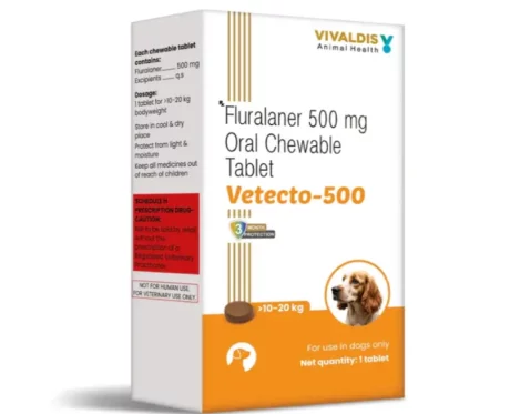 Vivaldis Vetecto 500 for 10 - 20 KG Dogs,1 Chewable Tab at ithinkpets.com (2)